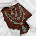Ethnic Double Layered Victorian Kundan Choker Earrings Set - Kundan Indian Jewelry Set